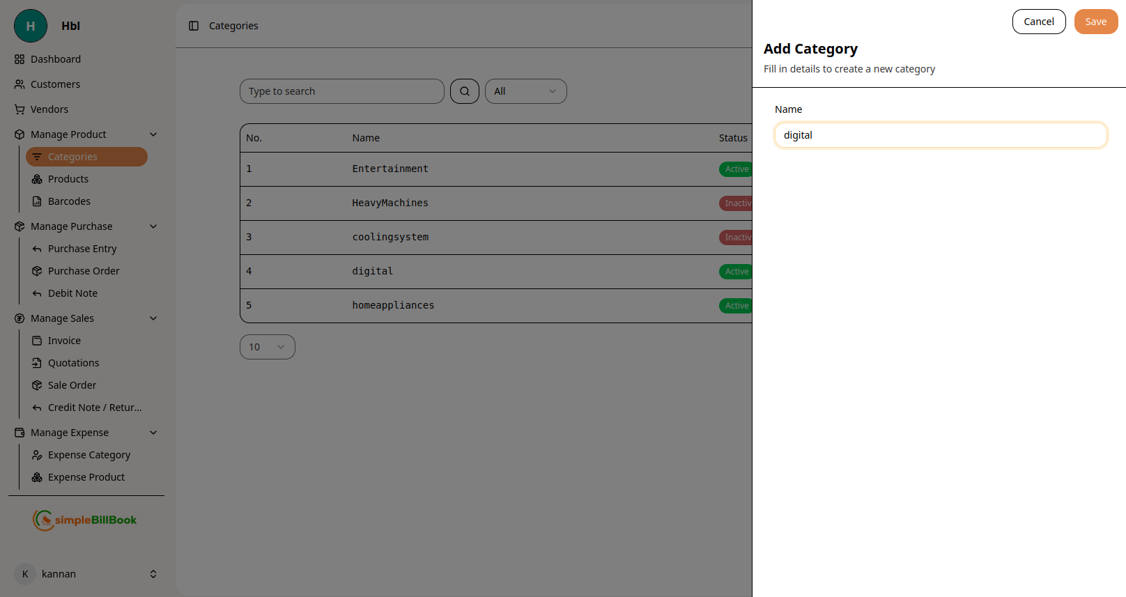 Category Creation Form