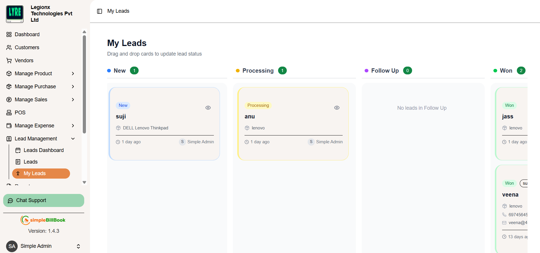 Lead Creation Form