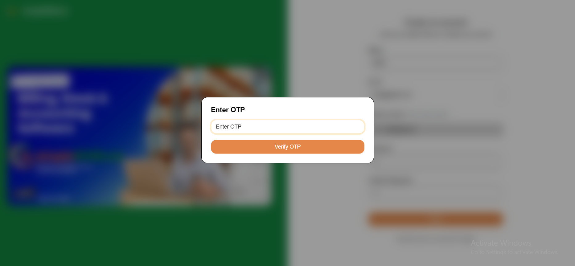 OTP Verification Screen