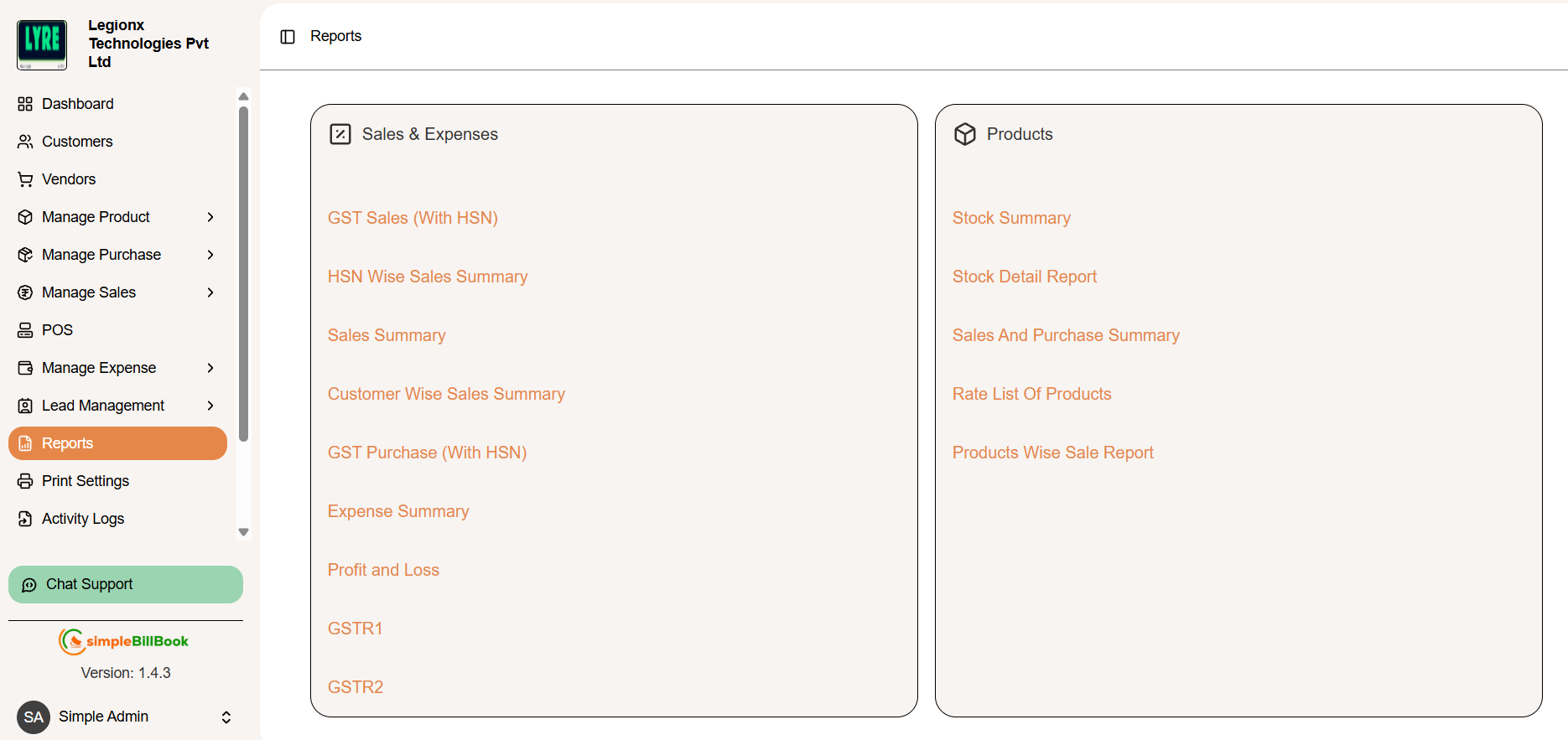 Reports Dashboard